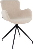 Chaise pivotante Kick Novi - Bouclé - Beige