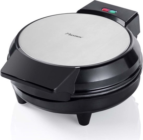 Bestron Wafelijzer voor 4 mini wafelvormen, wafelmaker voor bakjes voor