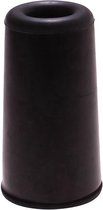 Deurbuffer / deurstopper zwart rubber 75 x 40 mm - deurstop