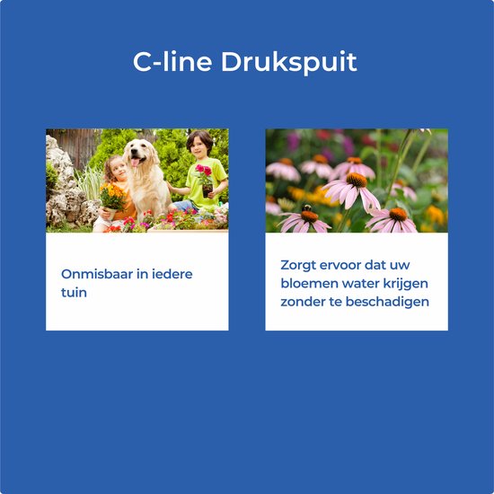 C-Line Marine Drukspuit 5 Liter (Professioneel) - Druksproeier - Onkruidverdelger - Onkruidverdelger - Tuinspuit - Drukspuit met lans - Onkruidverdelger - Plantenspuit