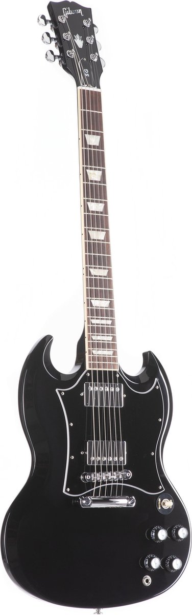 Gibson Modern Collection SG Standard Ebony elektrische gitaar met softshell koffer