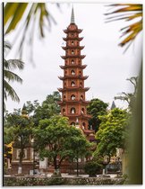 WallClassics - Dibond - De Oudste Boeddhistische Tempel - Vietnam - 30x40 cm Foto op Aluminium (Met Ophangsysteem)