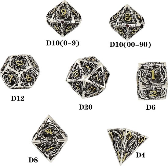 Thumbnail van een extra afbeelding van het spel Dnd Dice - Dungeons And Dragons - Dnd - Dungeons And Dragons Dobbelstenen - Dnd Dice Set - Dungeons And Dragons Miniatures - Dnd Dobbelstenen - Polydice