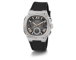 Guess Headline GW0571G1 Horloge - Siliconen - Zwart - Ø 42 mm