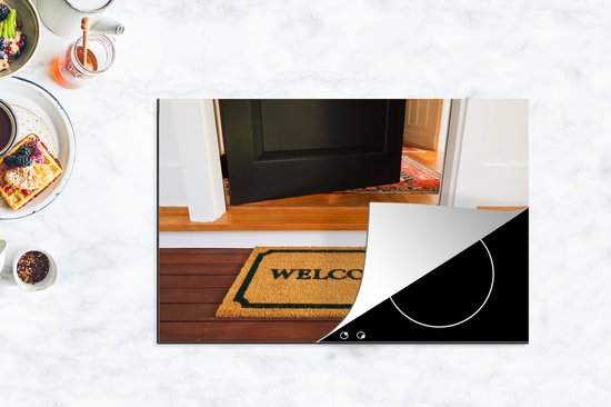 KitchenYeah® Inductie beschermer 80.2x52.2 cm - Een uitnodigende mat en voordeur naar aangepaste woning. - Kookplaataccessoires - Afdekplaat voor kookplaat - Inductiebeschermer - Inductiemat - Inductieplaat mat