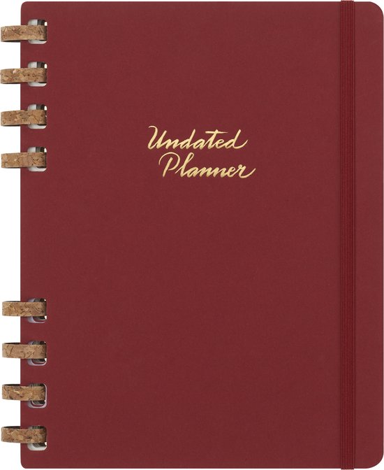 Moleskine Ongedateerde Spiral Planner - XL - Kers