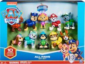 PAW Patrol 10e verjaardag - Alle poten aan dek-cadeauset met 10 PAW Patrol-speelfiguren
