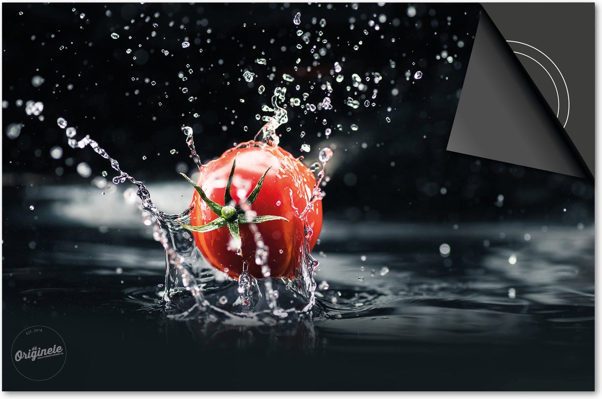 Inductie beschermer 59x52 - afdekplaat inductie mat - Dietrix Kookplaat beschermer - DELUXE - Splash - Tomaat