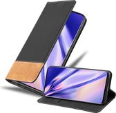 Cadorabo Hoesje geschikt voor Samsung Galaxy S20 PLUS in ZWART BRUIN - Beschermhoes met magnetische sluiting, standfunctie en kaartvakje Book Case Cover Etui