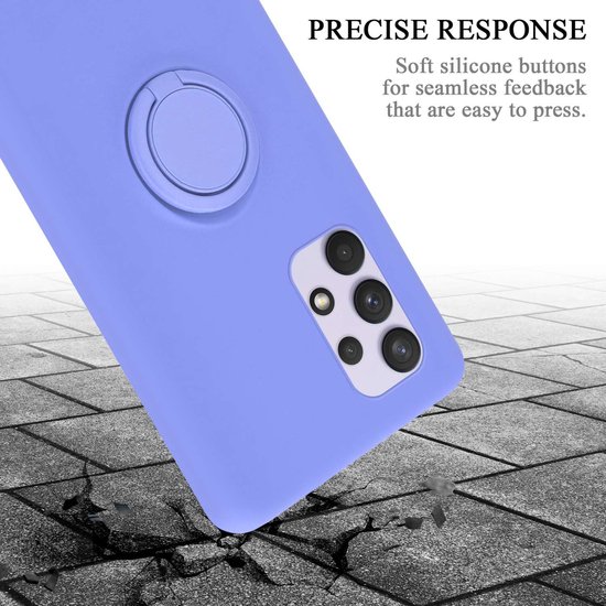 Coque Cadorabo pour Samsung Galaxy A33 5G en VIOLET CLAIR LIQUIDE - Coque de protection en silicone TPU souple avec anneau