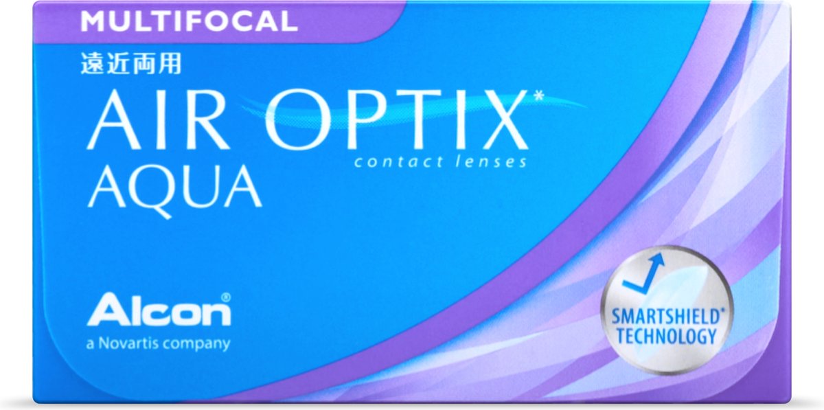 -7.75 - Air Optix® Aqua Multifocal - Laag - 3 pack - Maandlenzen - BC 8.60 - Multifocale contactlenzen