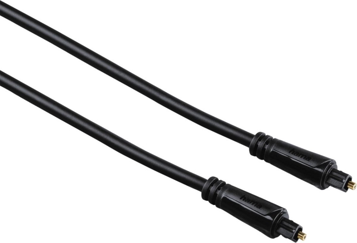 Hama Optische audiokabel, ODT-stekker (Toslink), verguld, 0,3 m