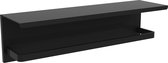 Allibert New Game - tablet handdoekhouder - 40cm - mat zwart gelakt aluminium