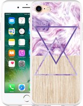 iPhone 7 Hoesje Color Paint Wood Art - Designed by Cazy