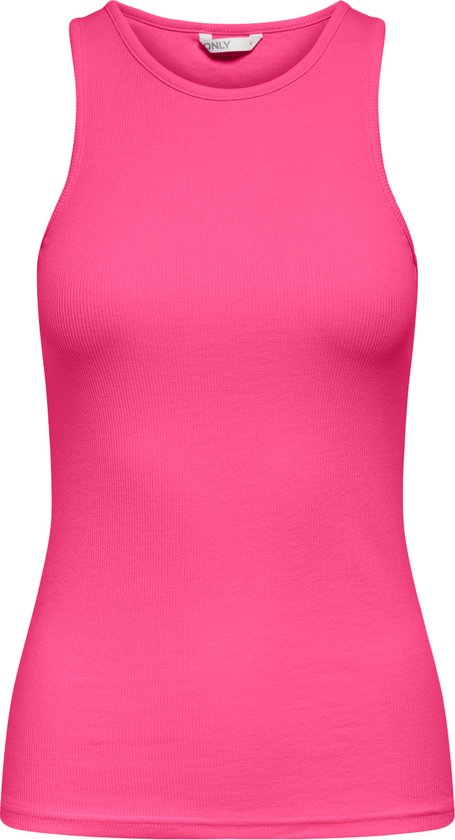 Only Top Onlkenya Rib Tank Top Jrs Noos 15234659 Carmine Rose Dames Maat - M