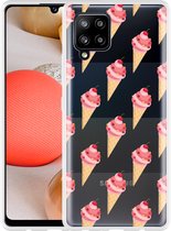 Hoesje Geschikt voor Samsung Galaxy A42 Ice cream