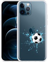Geschikt voor Apple iPhone 12 Pro Hoesje Soccer Ball - Designed by Cazy
