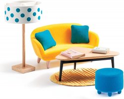 Djeco - Poppenhuis Meubeltjes | Woonkamer Set