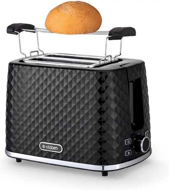 Toaster Broodrooster Retro - Zwart