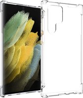 iMoshion Hoesje Geschikt voor Samsung Galaxy S22 Ultra Hoesje Siliconen - iMoshion Shockproof Case - Transparant
