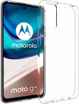 Accezz Hoesje Geschikt voor Motorola Moto G42 Hoesje Siliconen - Accezz Clear Backcover - Transparant