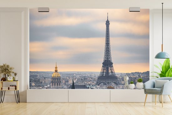 Vue aérienne de la Tour Eiffel à Paris 420x280 cm