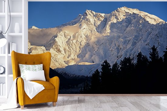 Avalanche sur Nanga Parbat fotobehang