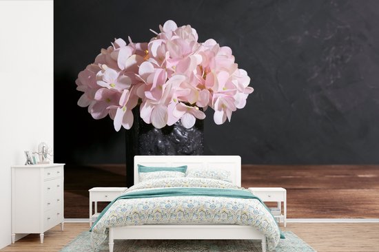 Papier Peint - Papier Papier peint photo Nature Morte - Hortensia - Rose - Largeur 525 cm x Hauteur 350 cm