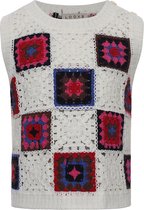 Looxs Revolution Crochet Top Truien & Vesten Meisjes - Sweater - Hoodie - Vest- Wit - Maat 116/140