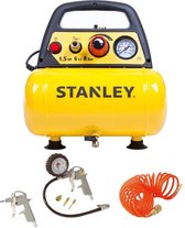 STANLEY Compressor DN200/8/6  – inclusief 6-delige Accessoire set