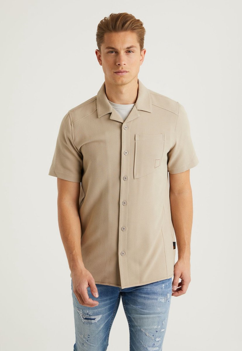 Chasin' Overhemd overhemd Doby S Jay Beige Maat L
