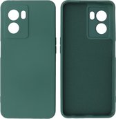 Fashion Backcover Telefoonhoesje - Color Hoesje - Geschikt voor Oppo A77 5G & A57 5G - Donker Groen
