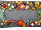 PVC Schuimplaat- Rechthoek van Fruit en Groente - 105x70 cm Foto op PVC Schuimplaat