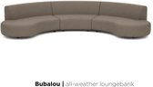 Bubalou buitenbank Bended Sofa - Charcoal | weerbestendig | 365 dagen per jaar buiten | geen gesleep met losse kussens