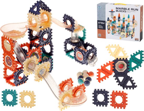 110 Delig Knikkerbaan Marble Run Bouwset - 3D Bouwen - Vanaf 3 Jaar