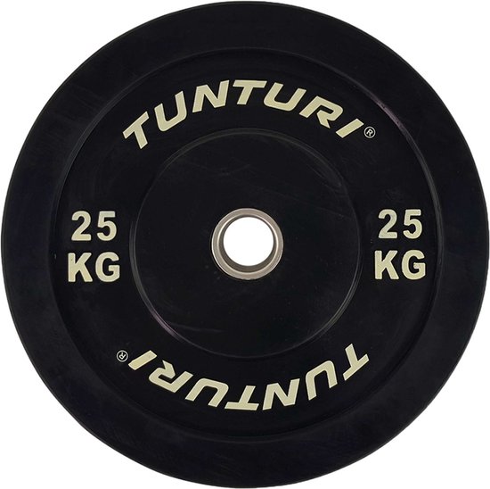 Mortal onderdak Verward Tunturi Halterschijf 25kg Black - Incl. gratis fitness app | bol.com