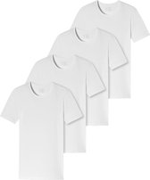 Schiesser Heren t-shirt met ronde hals 4 pack - 95/5 - Organic Cotton