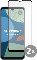 Cazy Tempered Glass Screen Protector geschikt voor Fairphone 4 - Zwart - 2 stuks
