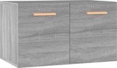 vidaXL - Wandkast - 60x36,5x35 - cm - bewerkt - hout - grijs - sonoma - eikenkleurig