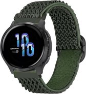 iMoshion élastique en nylon 22 mm - Convient pour Samsung Galaxy Watch 46 mm / 3 (45 mm) / Gear s3 - Polar Vantage M2 / Grit X - Garmin Vivoactive 4 / Venu 2 - Huawei Watch GT 3 (pro) / 2 - Amazfit GTR - Vert foncé