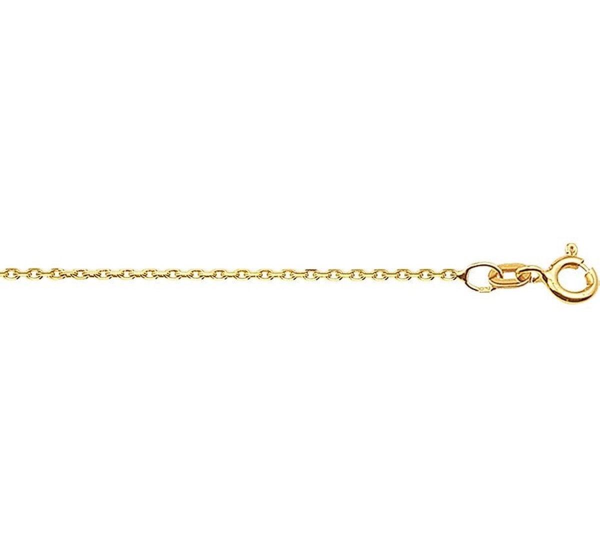 Doublé 10/000 Collier anker gediamanteerd 1 3101025 42 cm