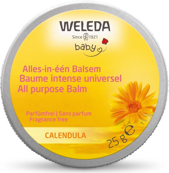 WELEDA Alles-in-één Baby Balsem - Calendula - Voedt & Beschermt de Gevoelige Babyhuid - 100% Natuurlijke Ingrediënten - 25g