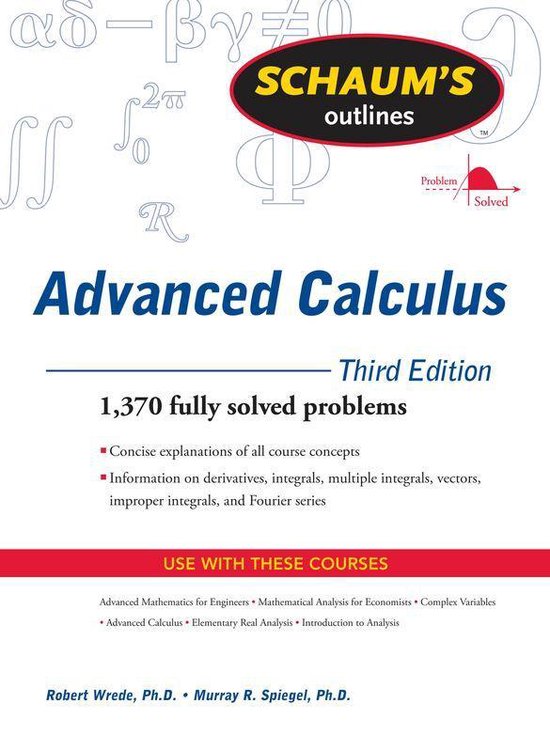 Schaum's Outline of Advanced Calculus, Third Edition - cover