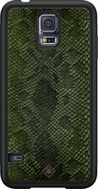 Samsung S5 hoesje - Snake mix | Samsung Galaxy S5 case | Hardcase backcover zwart