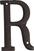 Clayre & Eef IJzeren Letter R 13 cm Bruin Ijzer Decoratie Letters