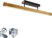 MTK Leuchten holz - Plafondlamp - 1 lichts - L 980 mm - Beige