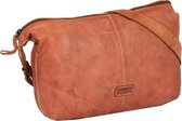 Justified Bags® Kailash - Bannana - Schoudertas - Medium - Top Zip - 34x8x25cm - Cognac