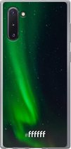 6F hoesje - geschikt voor Samsung Galaxy Note 10 -  Transparant TPU Case - Northern Lights #ffffff