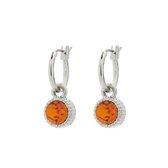 BIBA 8922 Oorhangers zilver Tangerine
