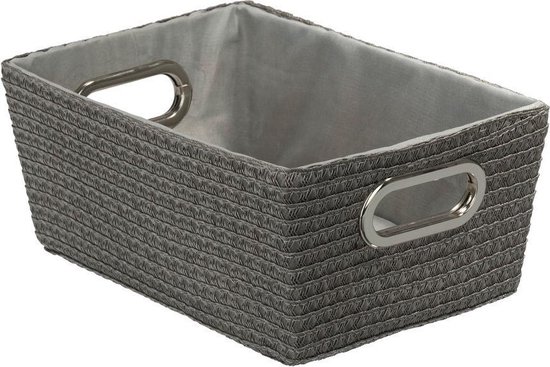 Wenko Chromo 12x19.5x28cm PP katoen met chroom grijs